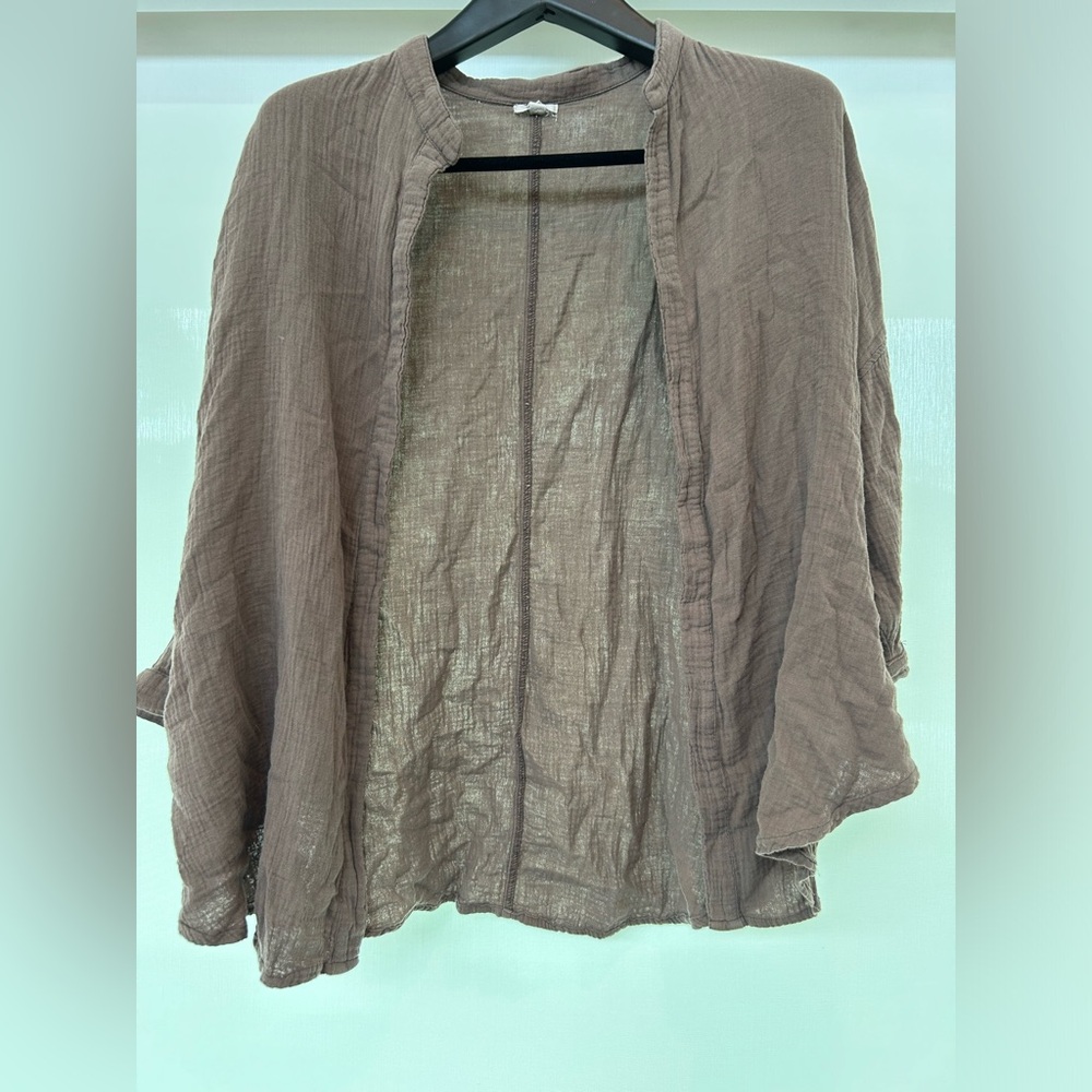 Ecote Brown Lightweight Shacket